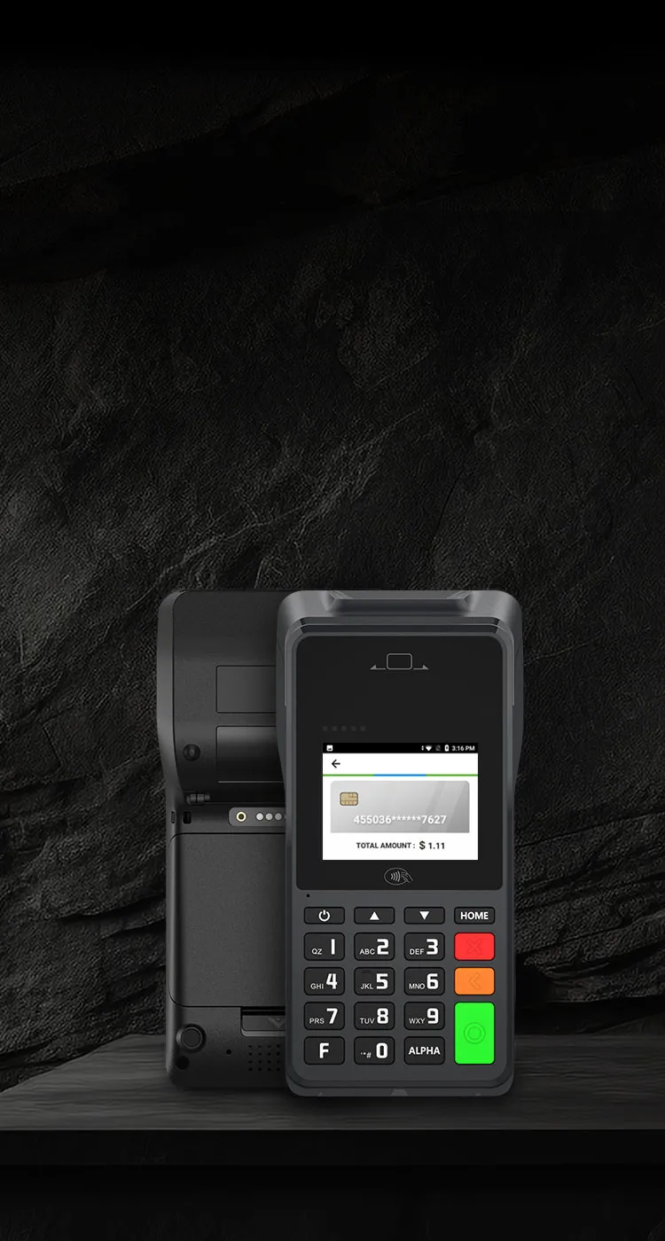 Portable Android Smart POS
with Physical Keypad