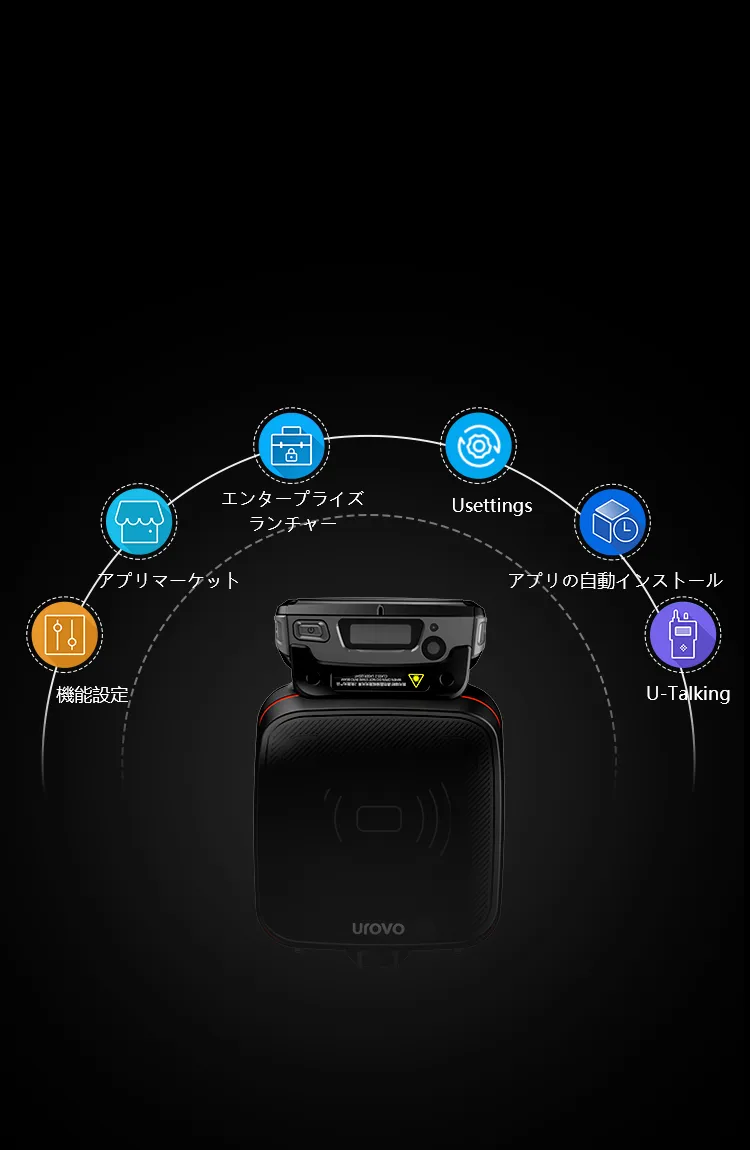 UEE（ユーイーイー）：UROVO エンタープライズ エネーブラー
注）UEEは企業向け統合管理ソフトウェアです。
