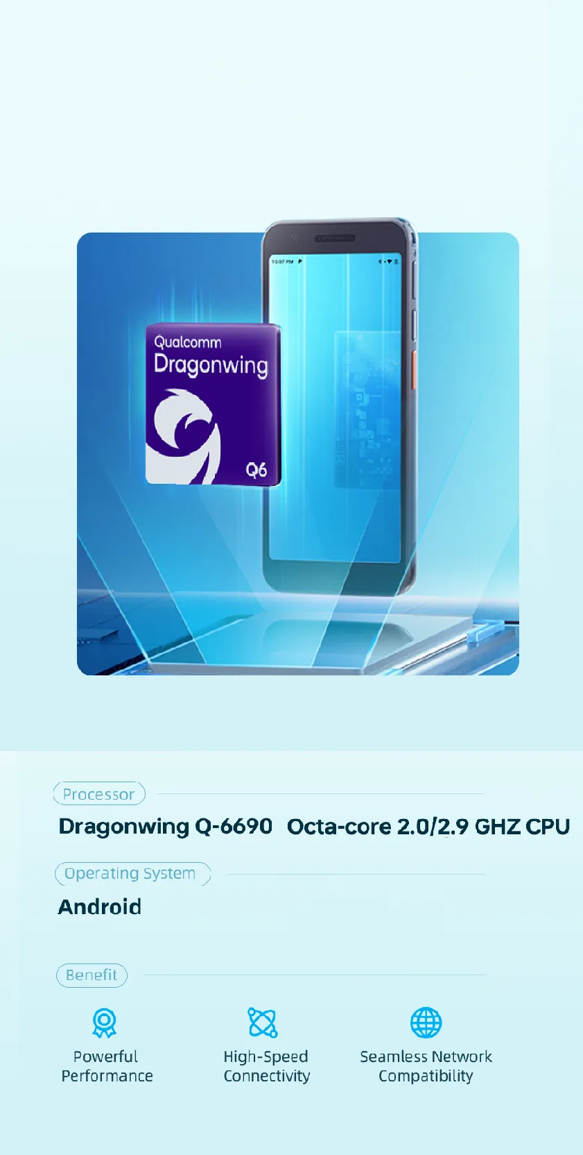 Qualcomm's World-First Enterprise Mobile Processor
with Fully Integrated RFID