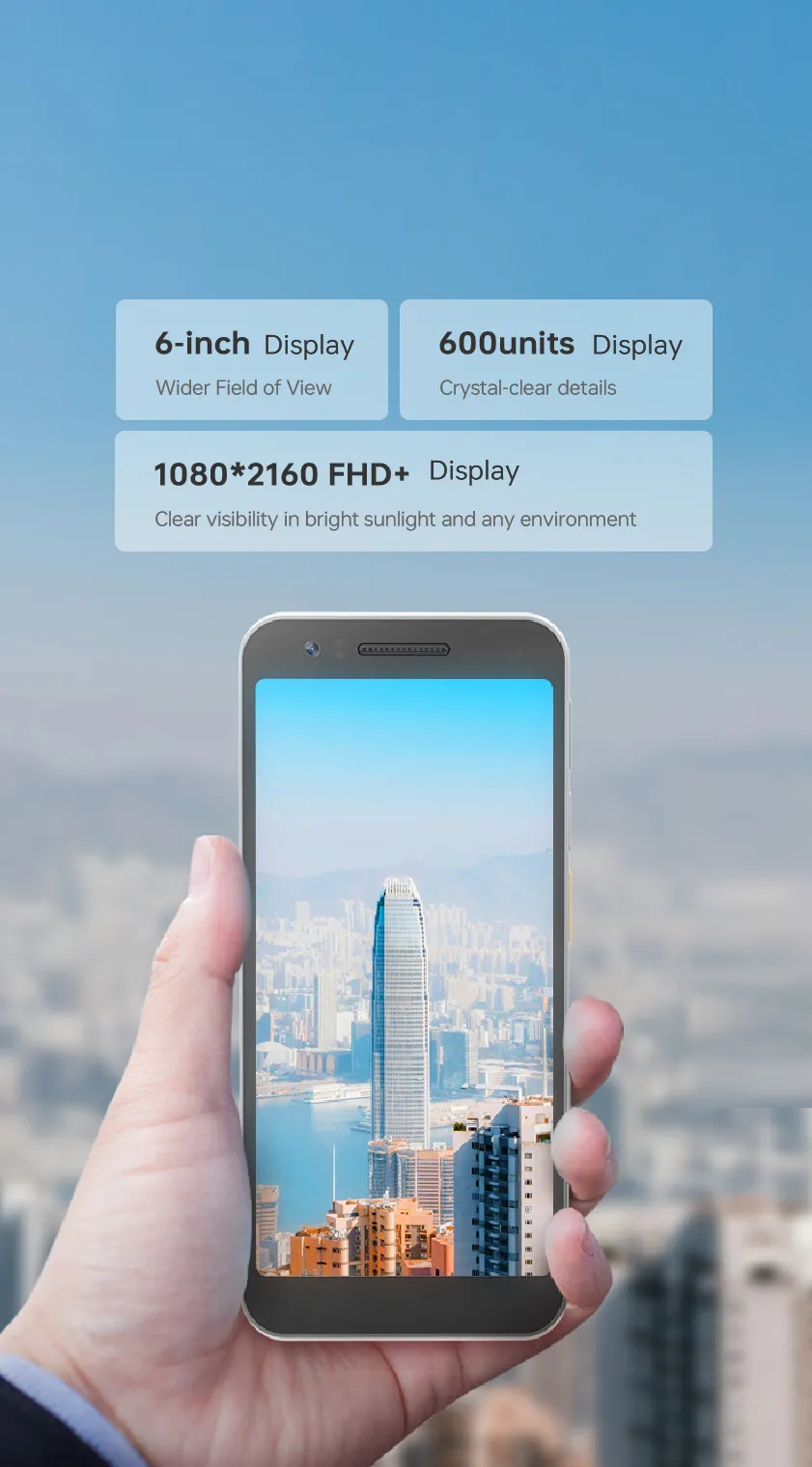 6-Inch FHD+ Display-Large, Clear, Bright
