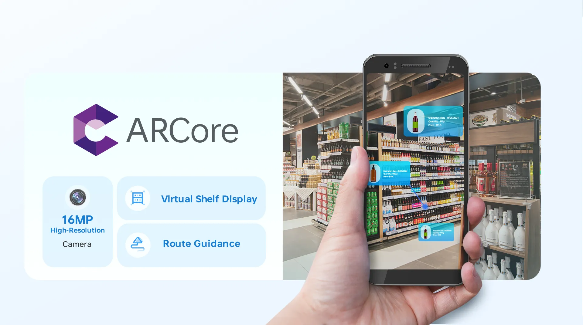 ARCore対応により、ARを活用した柔軟なリテール体験を提供