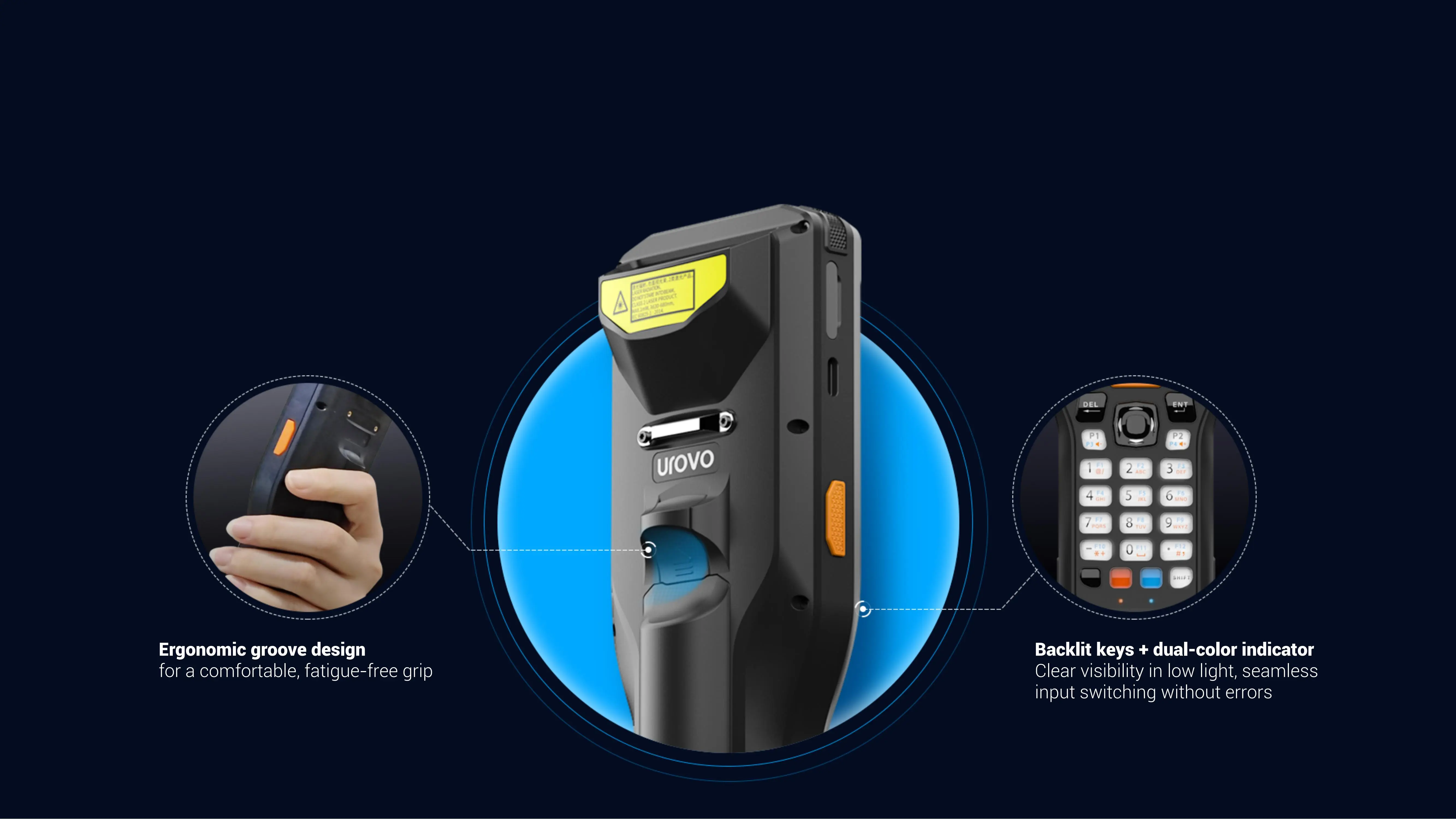 軽量で快適。屋内業務に最適。