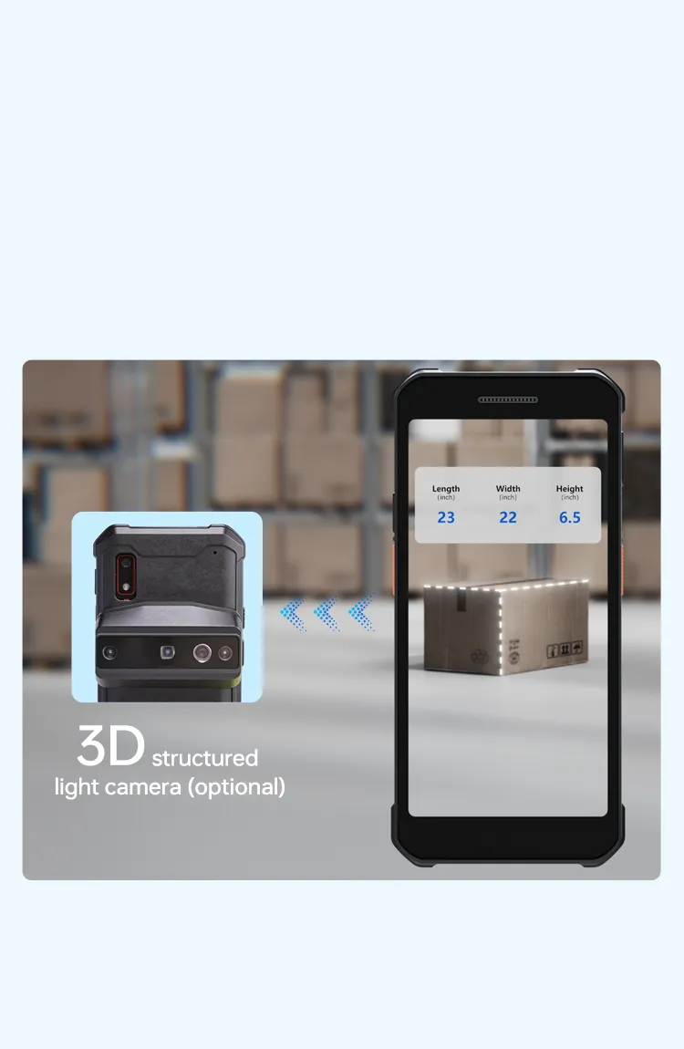 Optional 3D Structured Light Camera
Built to Deliver Accurate Volume Measurement