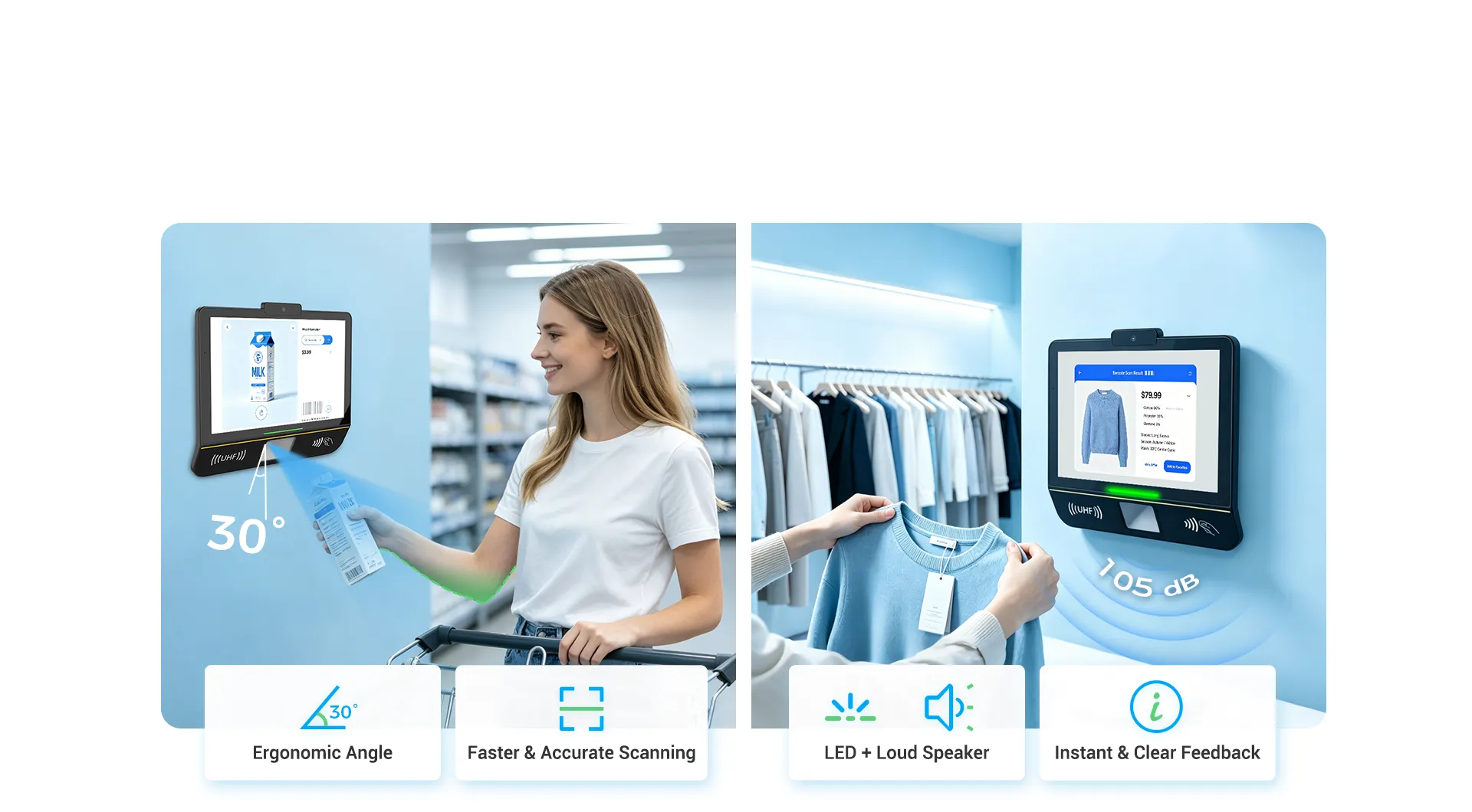 Scanning, Designed Around the Shopper.