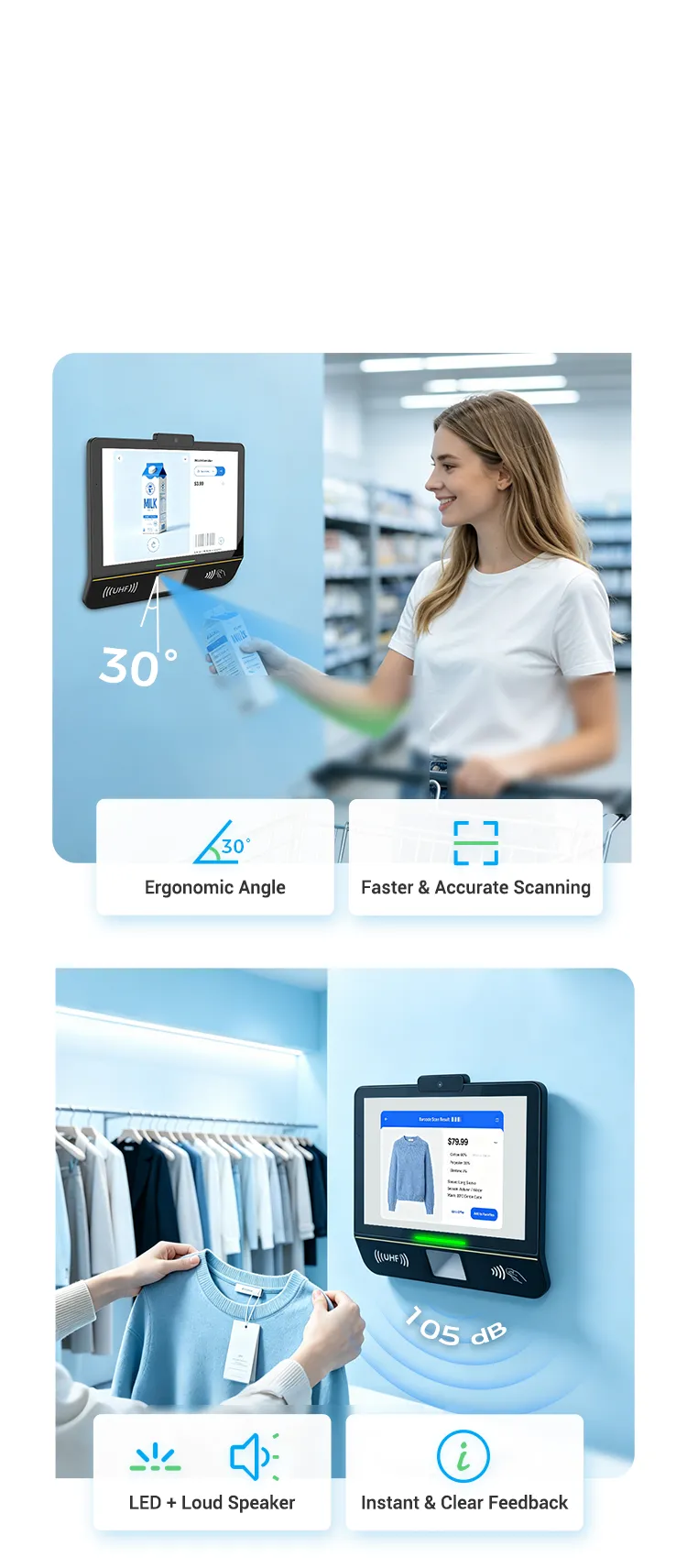 Scanning, Designed Around the Shopper.